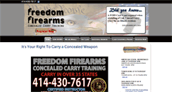 Desktop Screenshot of freedomfirearmsnow.com