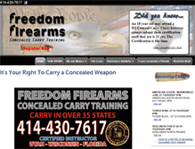 Tablet Screenshot of freedomfirearmsnow.com